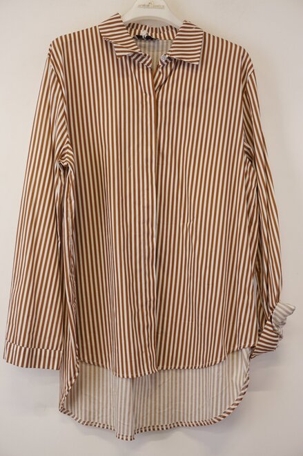 Garde-robe - Blouse - Bruin-wit