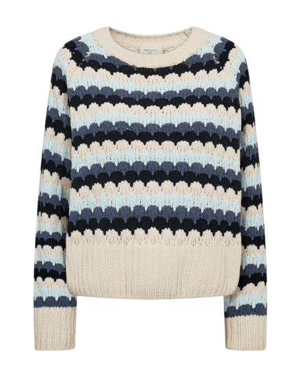 Free/quent - Pull - Blauw-beige