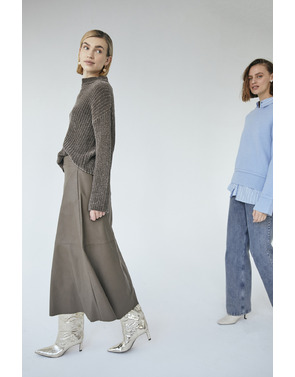 Free/quent - Lange Rok - Bruin
