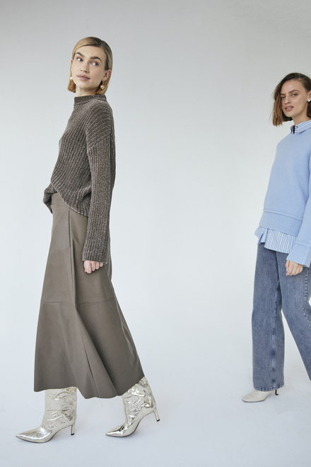 Free/quent - Lange Rok - Bruin