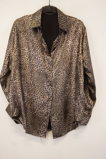 Garde-robe - Blouse - Zwart-beige