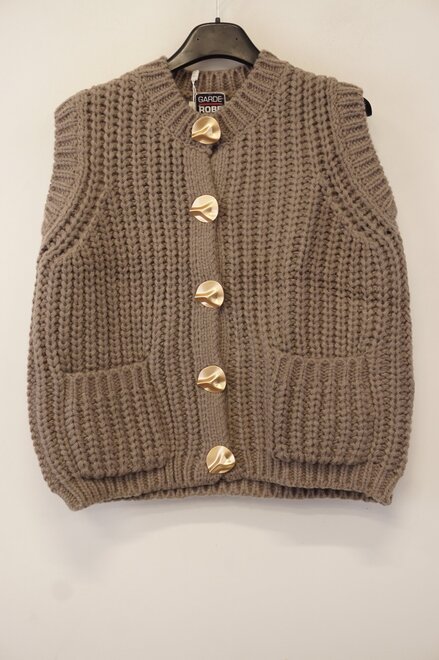 Garde-robe - Gilet - Taupe
