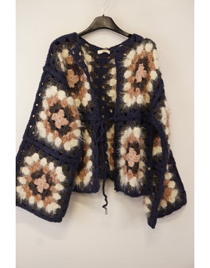 Garde-robe - Gilet - Blauw-roze