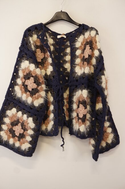 Garde-robe - Gilet - Blauw-roze