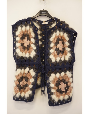 Garde-robe - Gilet - Blauw-roze