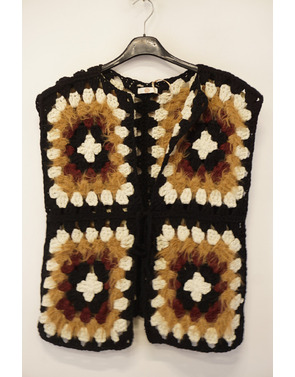 Garde-robe - Gilet - Zwart-beige