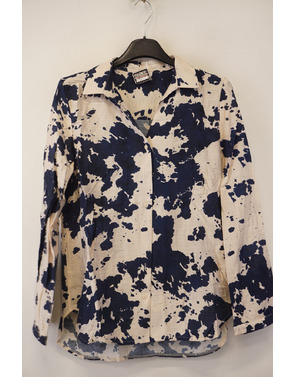 Garde-robe - Blouse - Blauw-beige