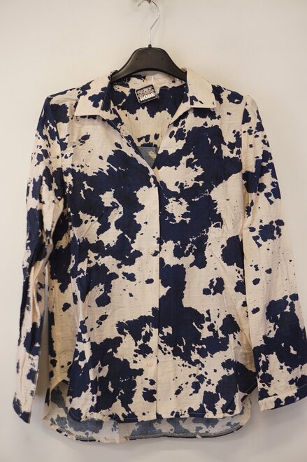Garde-robe - Blouse - Blauw-beige