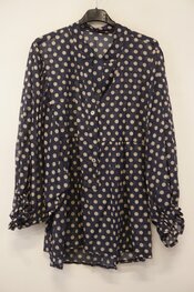 Garde-robe - Blouse - Blauw-beige