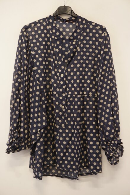 Garde-robe - Blouse - Blauw-beige