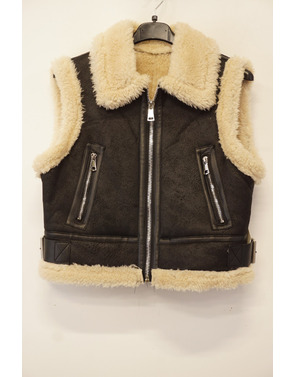 Garde-robe - Gilet - Zwart-beige