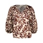 Amelie & Amelie - Blouse - Bruin-ecru