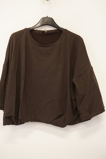 Garde-robe - T-shirt - Donker bruin
