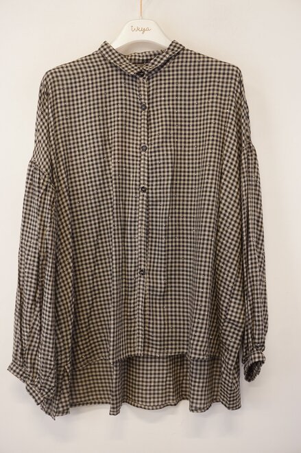 Garde-robe - Blouse - Zwart-beige