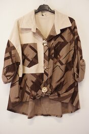 Garde-robe - Blouse - Bruin-wit