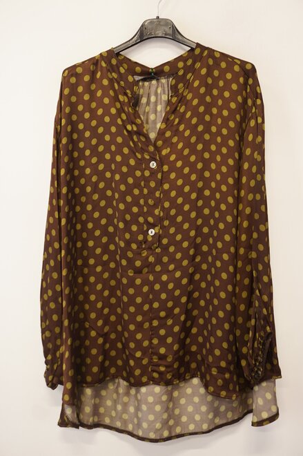 Garde-robe - Blouse - Groen-bruin