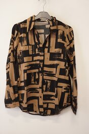 Garde-robe - Blouse - Zwart-beige