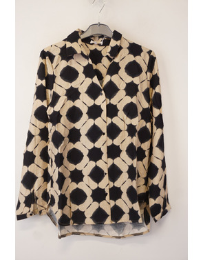Garde-robe - Blouse - Zwart-beige