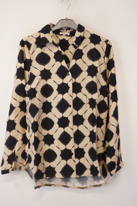 Garde-robe - Blouse - Zwart-beige