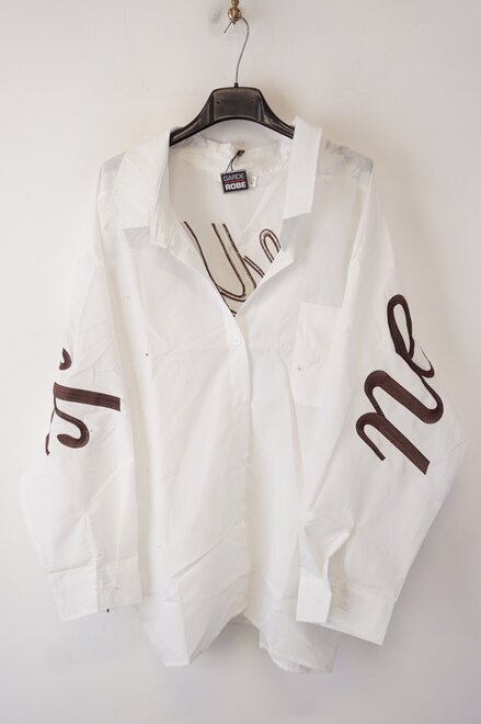 Garde-robe - Blouse - Wit-bruin