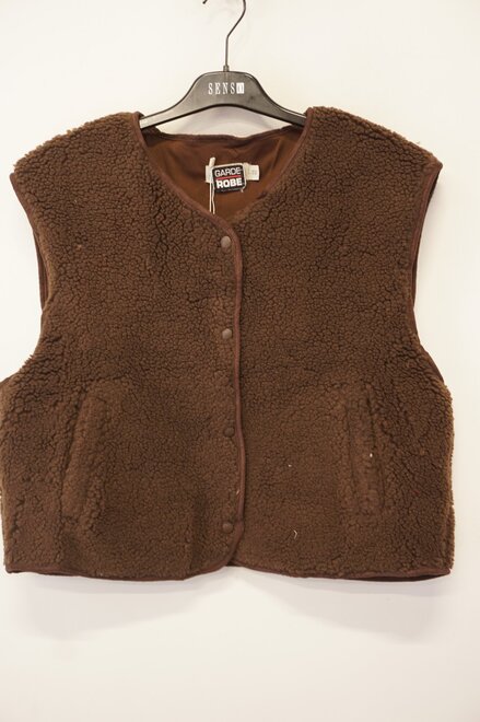 Garde-robe - body warmer - Zwart-beige