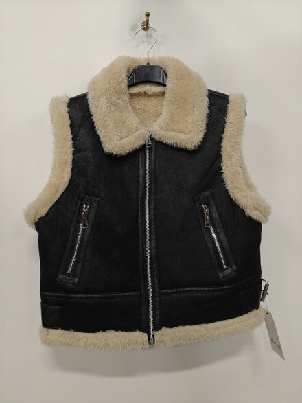 Garde-robe - Gilet - Zwart-beige