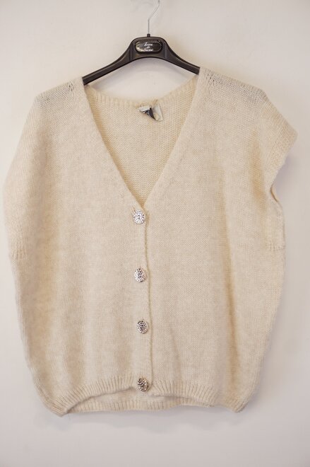 Garde-robe - Gilet - Ecru
