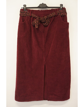 Garde-robe - Halflange Rok - Bordeaux