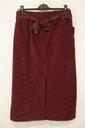 Garde-robe - Halflange Rok - Bordeaux