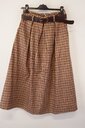 Garde-robe - Halflange Rok - Zwart-beige