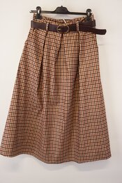 Garde-robe - Halflange Rok - Zwart-beige