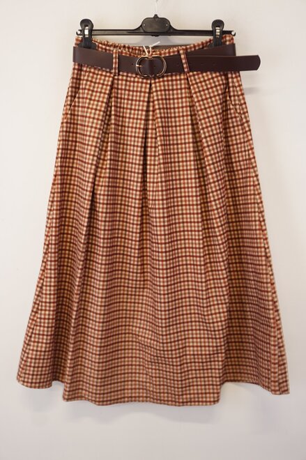 Garde-robe - Halflange Rok - Bruin