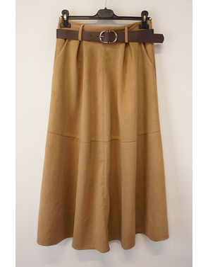 Garde-robe - Halflange Rok - Camel