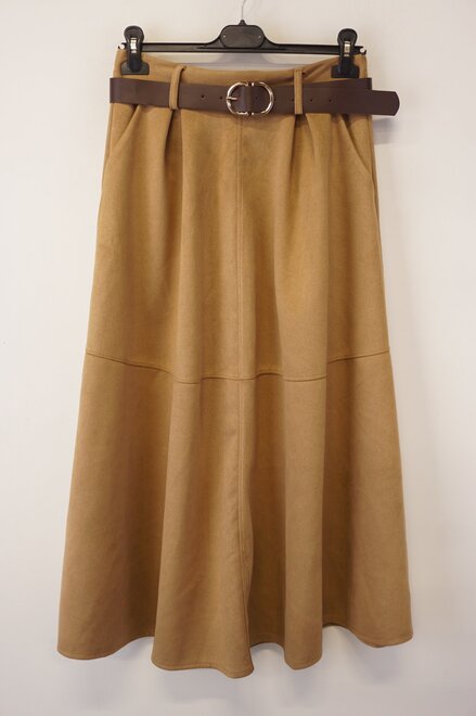 Garde-robe - Halflange Rok - Camel