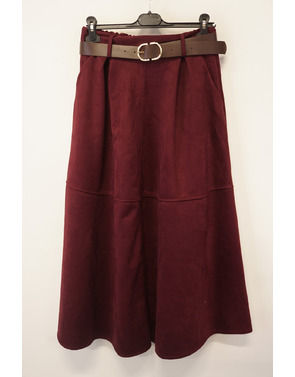 Garde-robe - Halflange Rok - Bordeaux