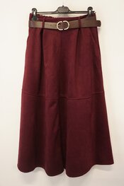 Garde-robe - Halflange Rok - Bordeaux