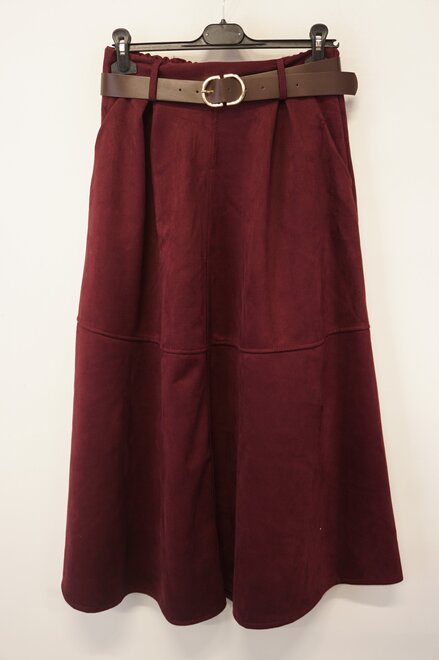 Garde-robe - Halflange Rok - Bordeaux