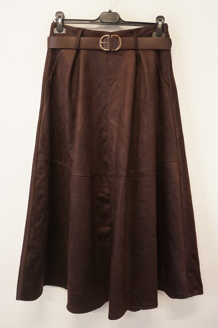 Garde-robe - Halflange Rok - Bruin