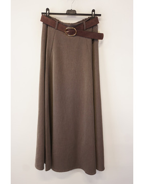 Garde-robe - Lange Rok - Taupe
