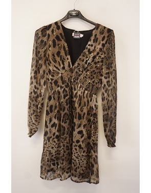 Garde-robe - Kort Kleedje - Zwart-beige