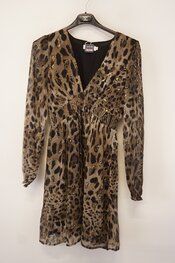 Garde-robe - Kort Kleedje - Zwart-beige