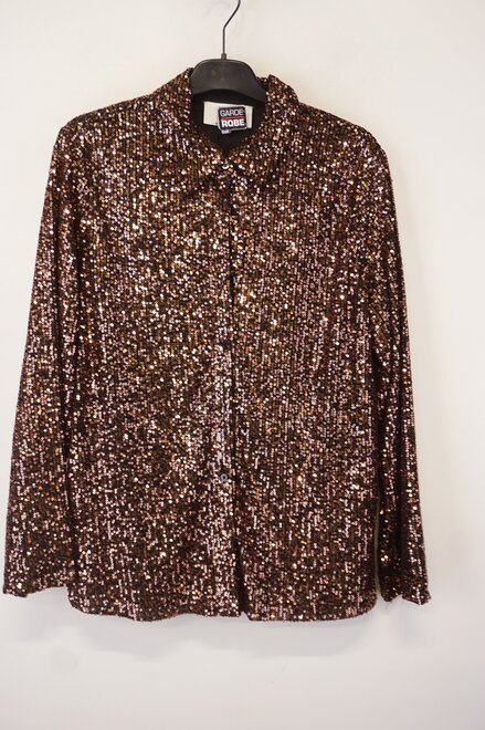 Garde-robe - Blouse - Zwart-brons