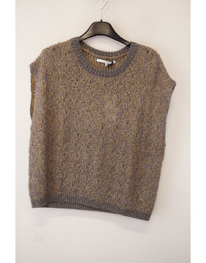 Xandres - Pull - Beige-grijs