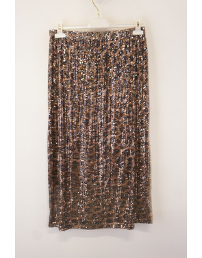 Garde-robe - Lange Rok - Zwart-beige