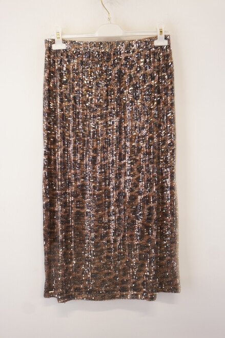 Garde-robe - Lange Rok - Zwart-beige