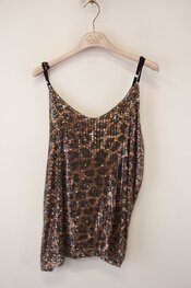 Garde-robe - Top - Zwart-beige