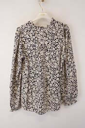 Free/quent - Blouse - Marine-ecru