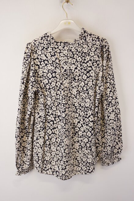 Free/quent - Blouse - Marine-ecru