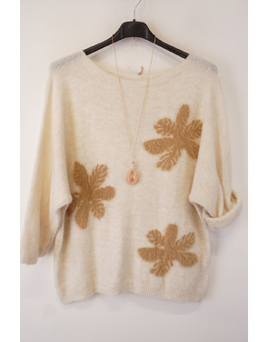 Garde-robe - Pull - Beige-ecru