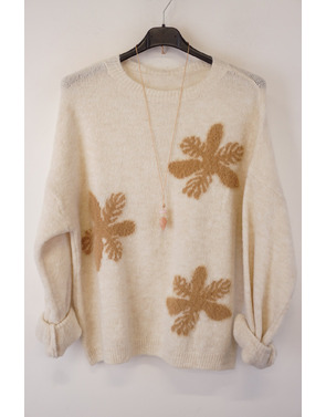 Garde-robe - Pull - Beige-ecru